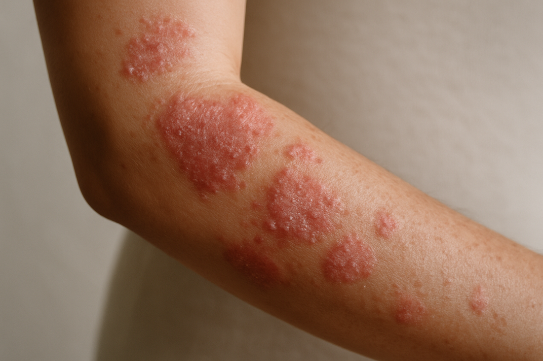 person with eczema