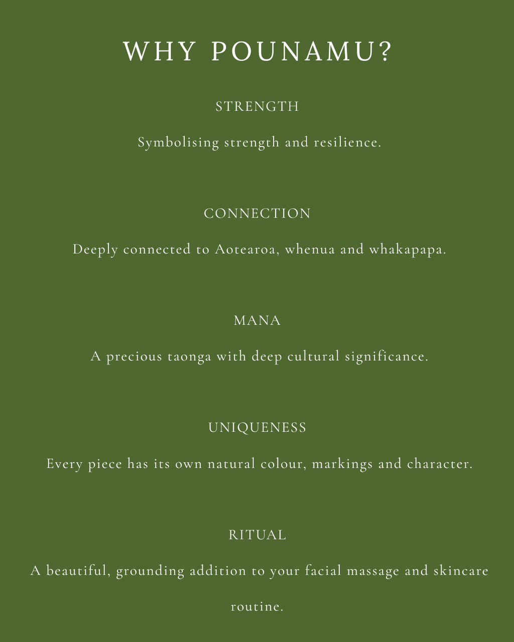Pounamu Gua Sha Stone – Natural Greenstone Facial Massage Tool
