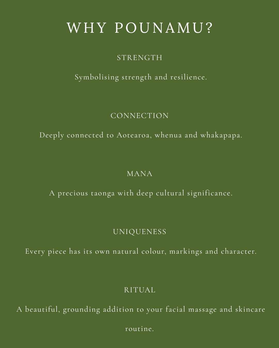Pounamu Gua Sha Stone – Natural Greenstone Facial Massage Tool
