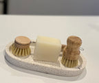 Eco Dishwashing Starter Set | Solid Dish Soap + Wooden Dish Brush