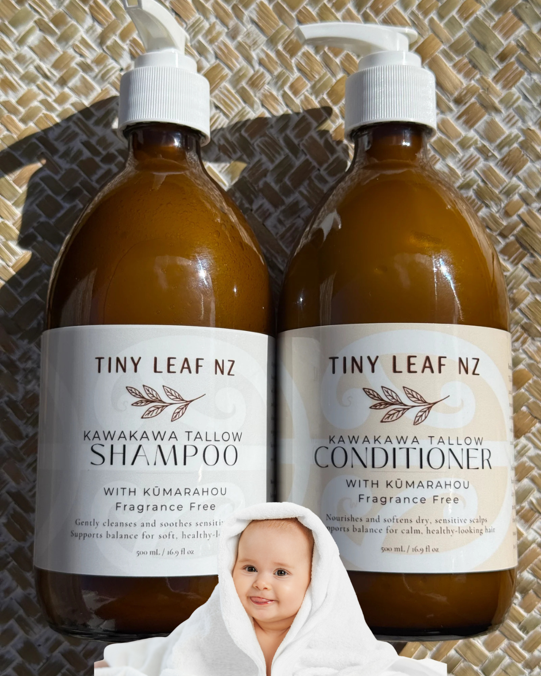 Kawakawa Tallow Kūmarahou Hair Care Duo
