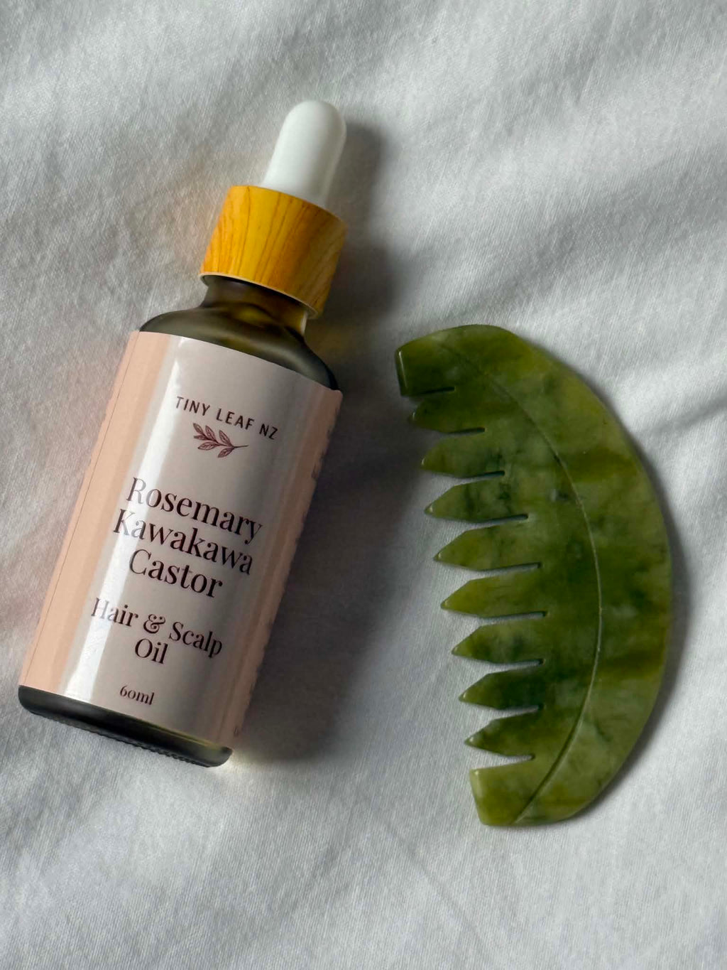 Rosemary Hair Growth Bundle | Hair & Scalp Oil + Jade Scalp Massage Comb