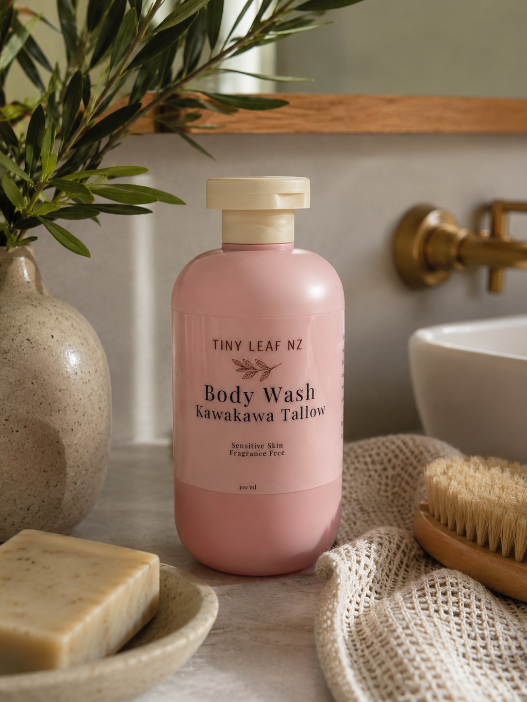 Kawakawa Tallow Body Wash | Gentle Cleanser for Dry & Sensitive Skin | 300ml
