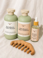 Ultimate Hair Growth & Scalp Care Bundle | Shampoo, Conditioner, Hair Oil, Sandalwood Comb & Muslin Bag